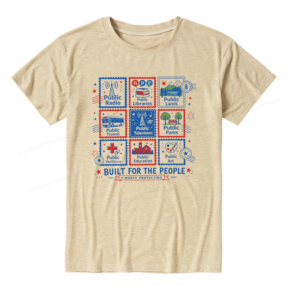 Pagewings Soft Public Libraries Unisex Heather T-Shirt