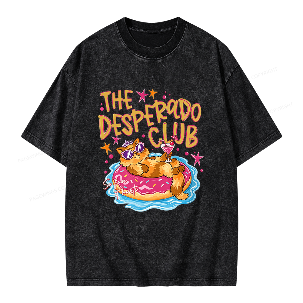 Pagewings Princess Donut Preppy Summer Unisex Washed T-shirt