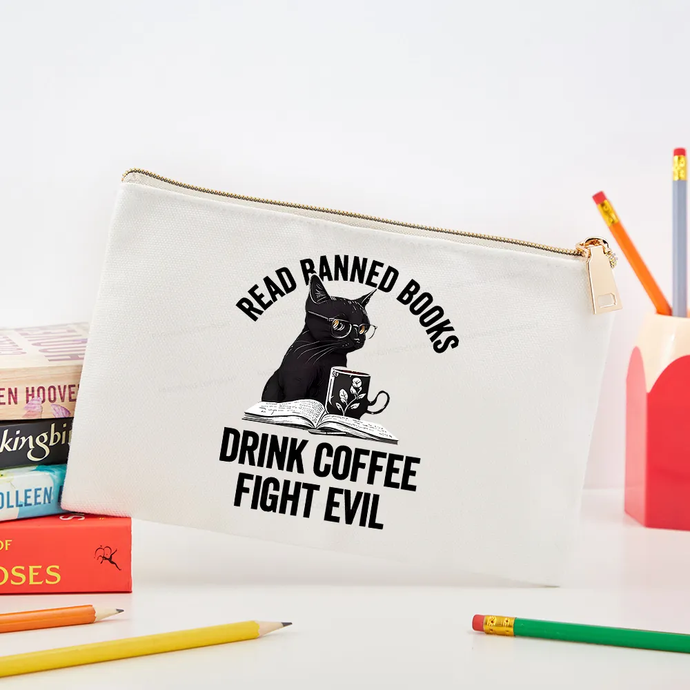Pagewings Read Books Drink Coffee Fight Evil Pouch