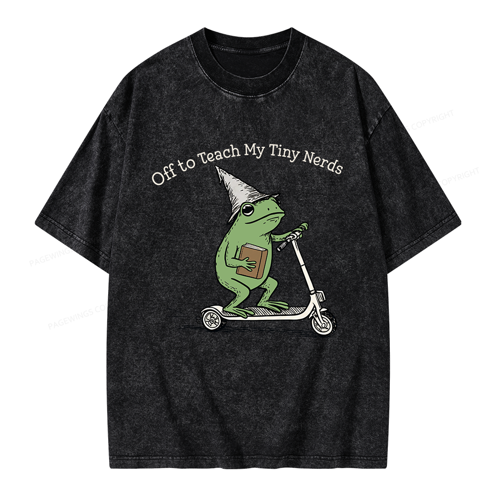 Pagewings Back to School Unisex Washed T-shirt