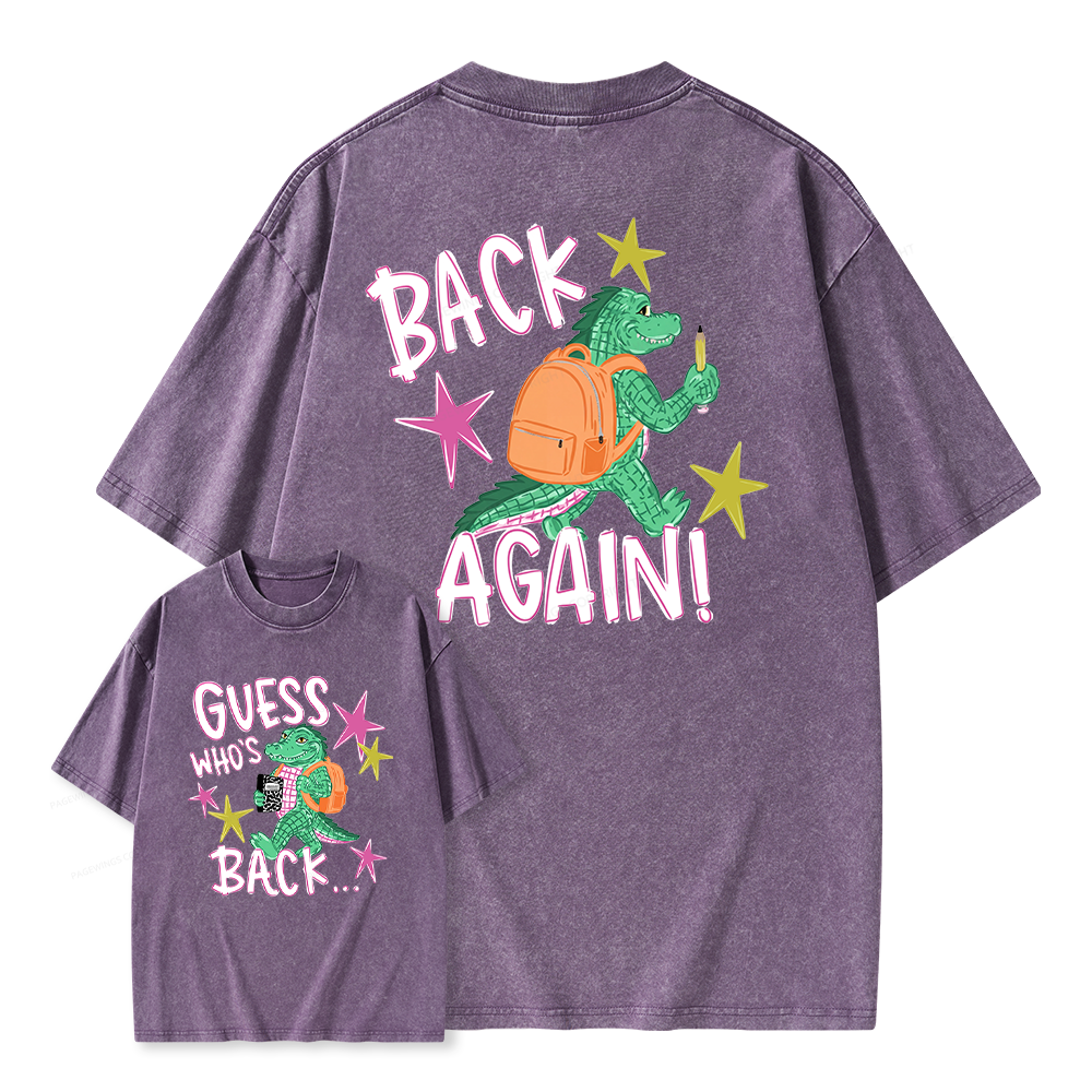 Pagewings First Day Of School Unisex Washed T-shirt