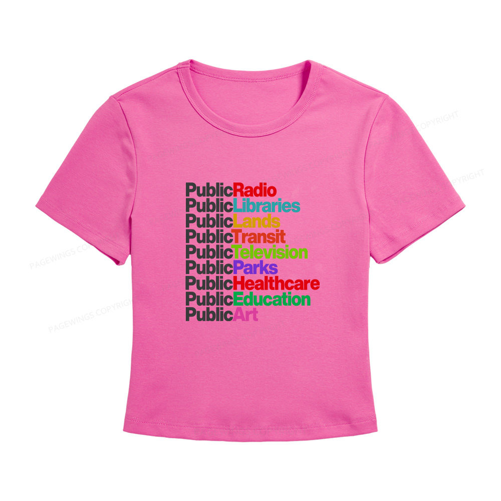 Pagewings Public Libraries Women's Baby Tee