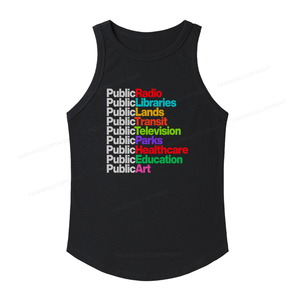 Pagewings Slim Fit Public Libraries Women's Fitted Tank Top 