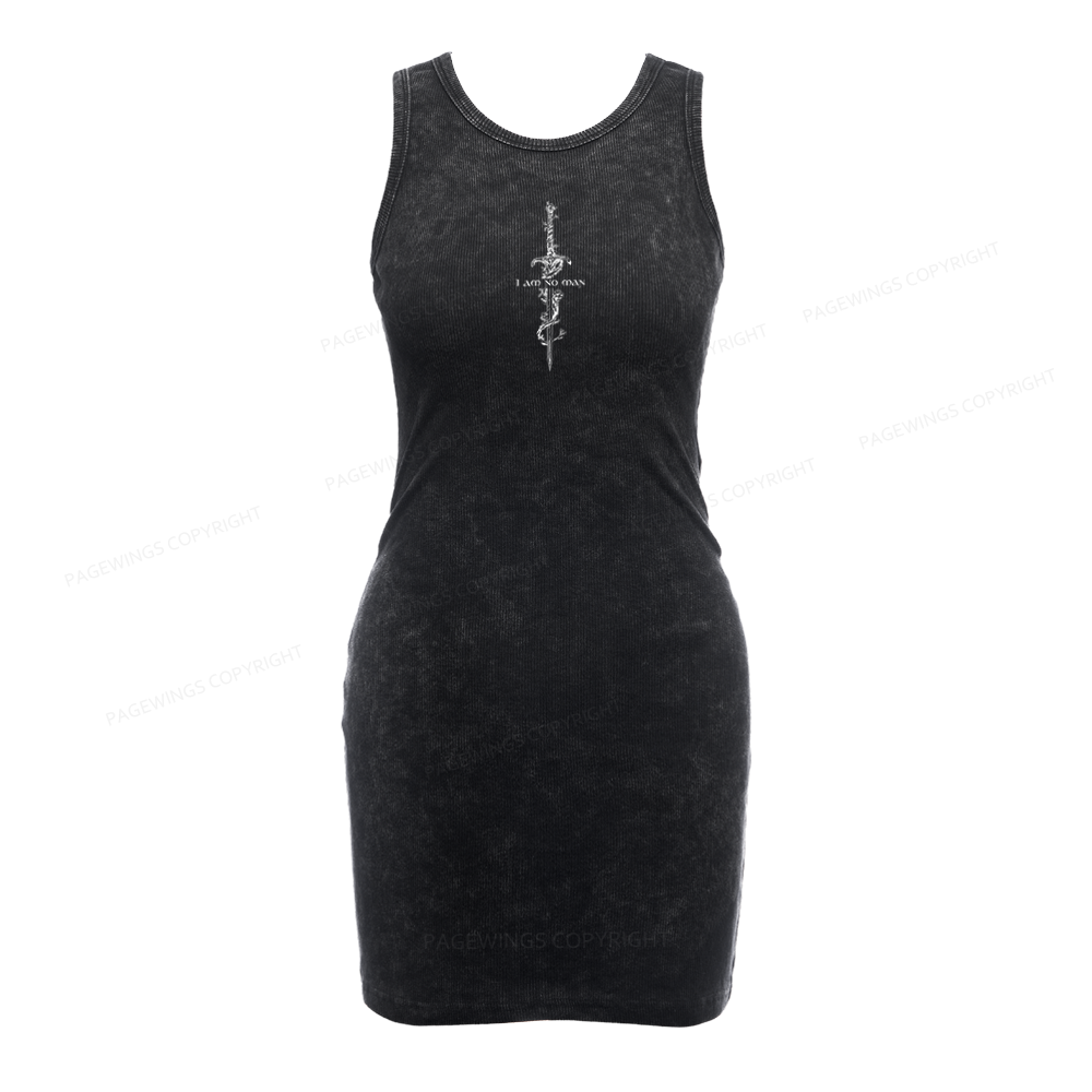 Pagewings I Am No Man Bodycon Tank Dress