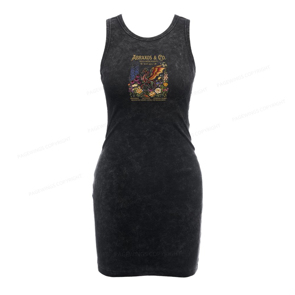 Pagewings Fantasy Books Lover Bodycon Tank Dress