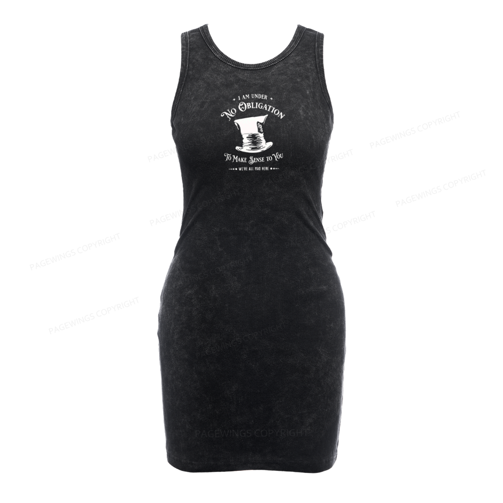 Pagewings I'm Under No Obligation To Make Sense To You Bodycon Tank Dress