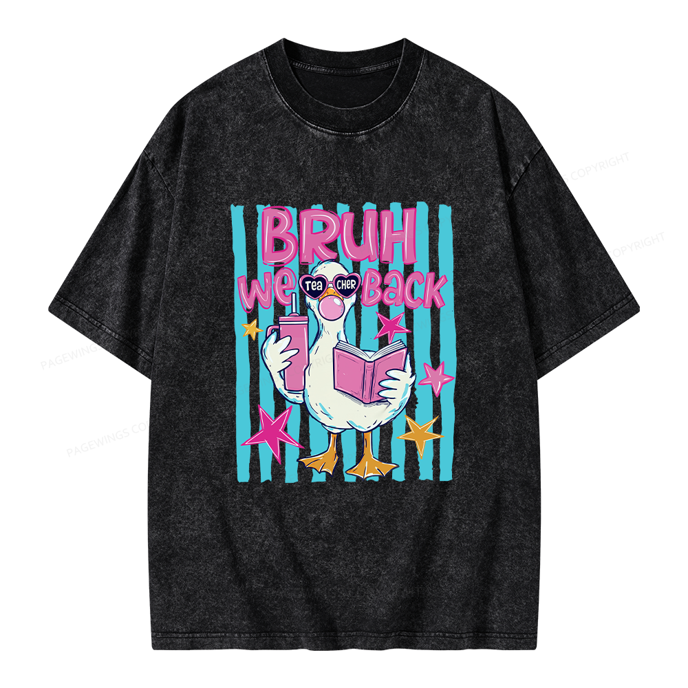 Pagewing Back To School Unisex Washed T-shirt