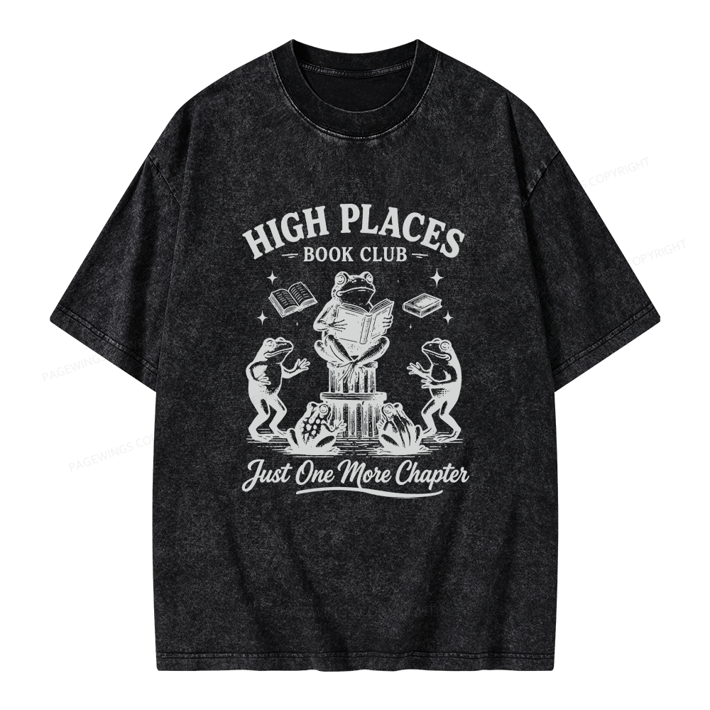 Pagewing Just One More Chapter Unisex Washed T-shirt