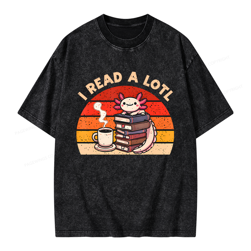 Pagewing I Read A Lotl Unisex Washed T-shirt