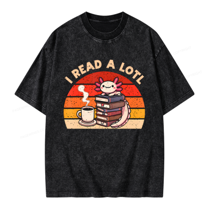 Pagewing I Read A Lotl Unisex Washed T-shirt