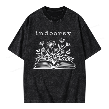 Pagewing Indoorsy Unisex Washed T-shirt