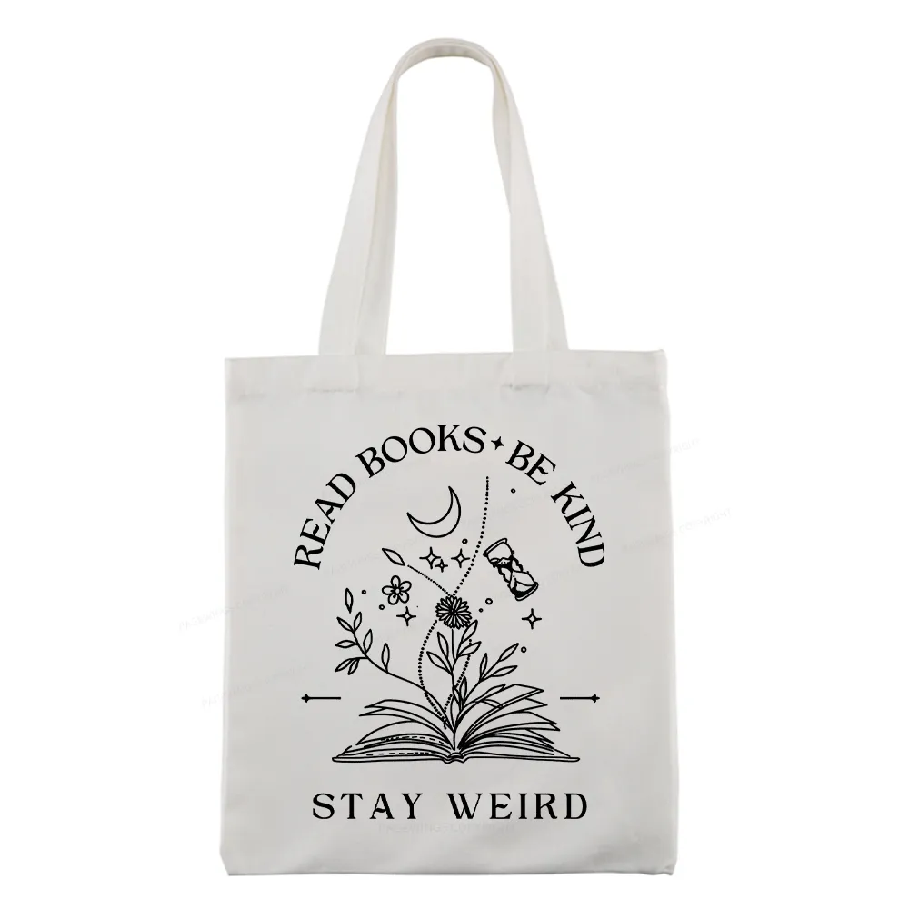 Pagewings Comfort Colors Read Books Be Kind Stay Weird Tote Bag