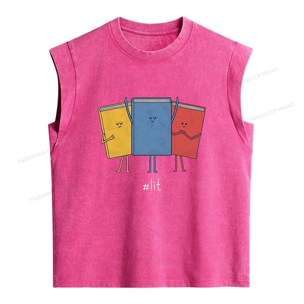 Pagewing Literature Women's Washed Tank Top