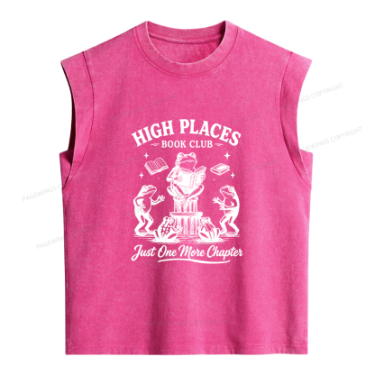 Pagewing High Places Book Club Women's Washed Tank Top