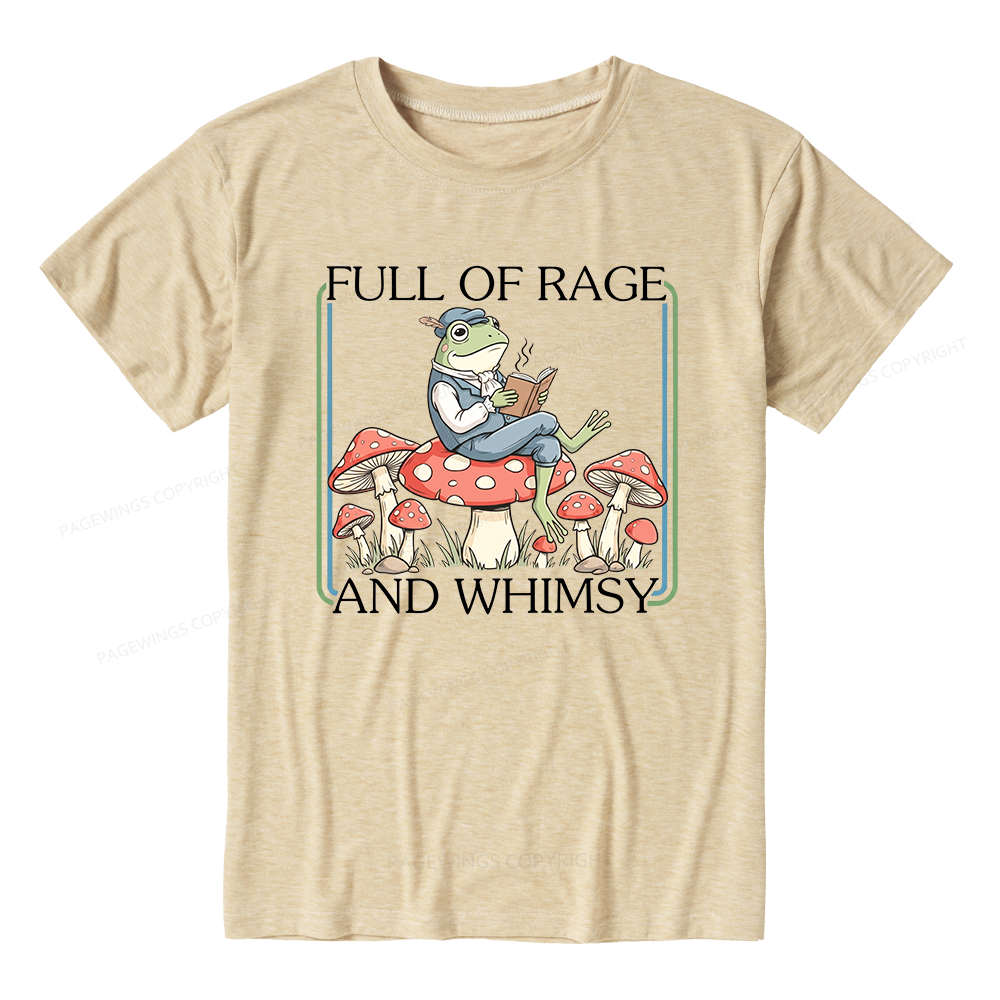 Pagewings Soft Full Of Rage and Whimsy Unisex Heather T-Shirt