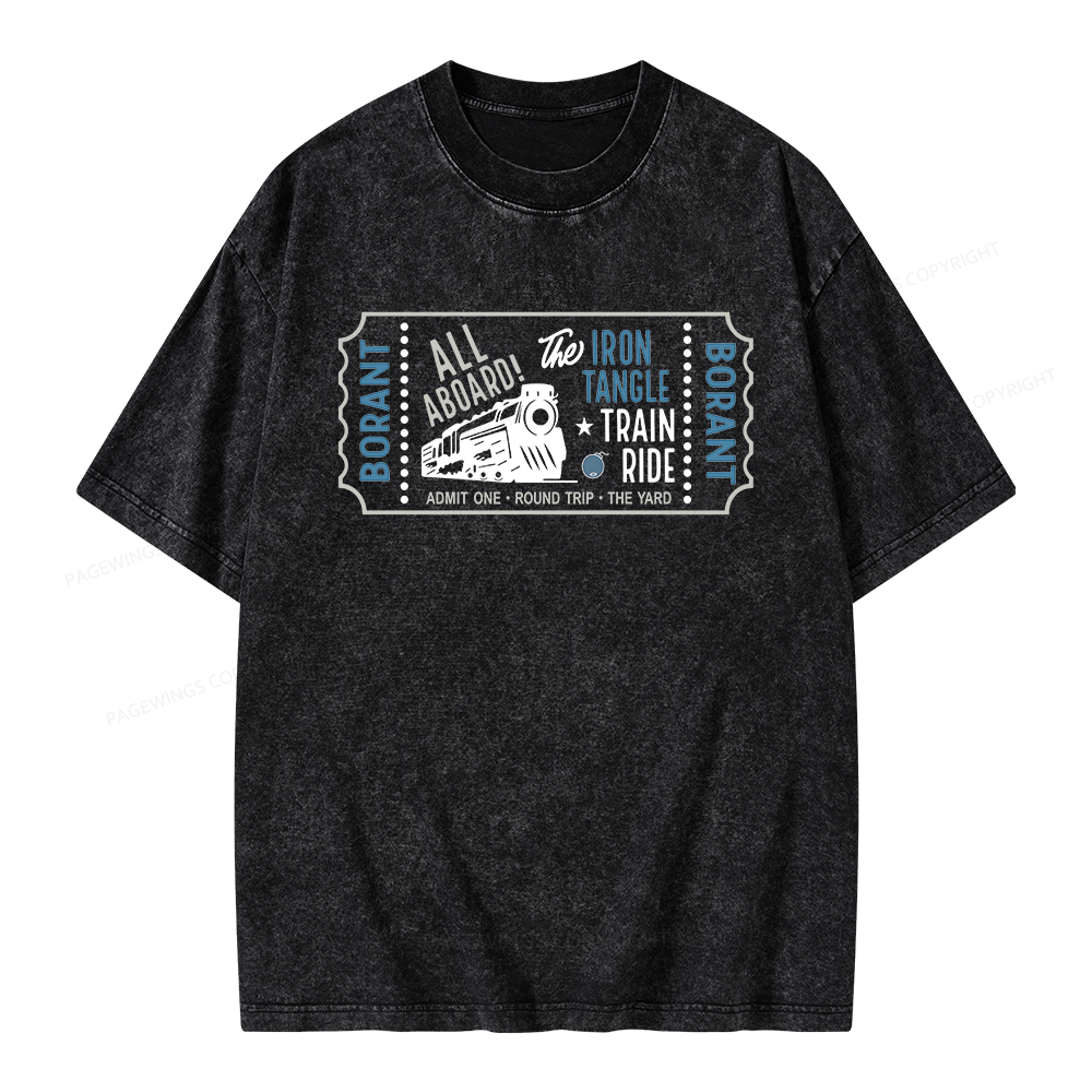 Pagewing Sci Fi Books Lover Unisex Washed T-shirt