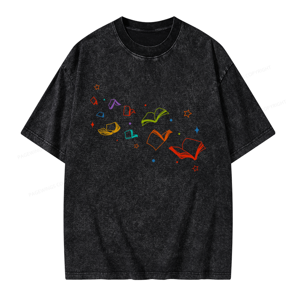 Pagewing Libraries Are For Everyone Unisex Washed T-shirt