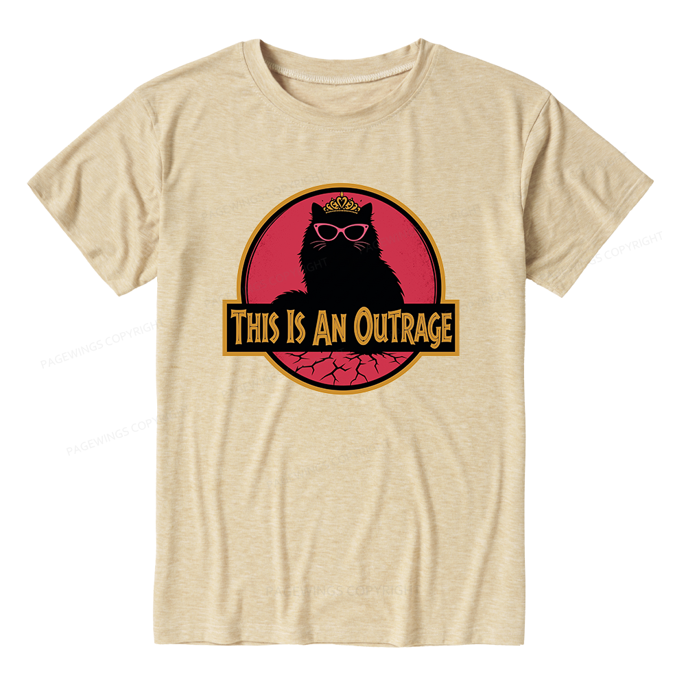 Pagewings Soft This Is An Outrage Unisex Heather T-Shirt