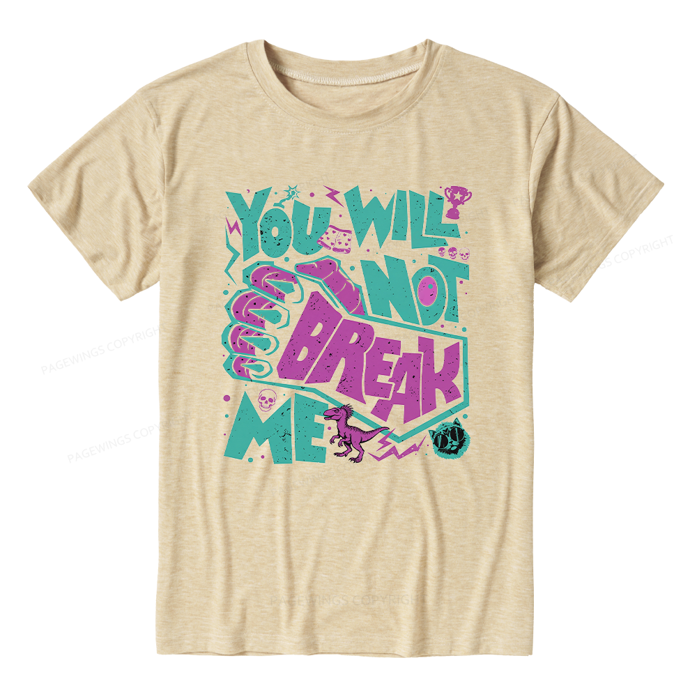 Pagewings Soft You Will Not Break Me Unisex Heather T-Shirt