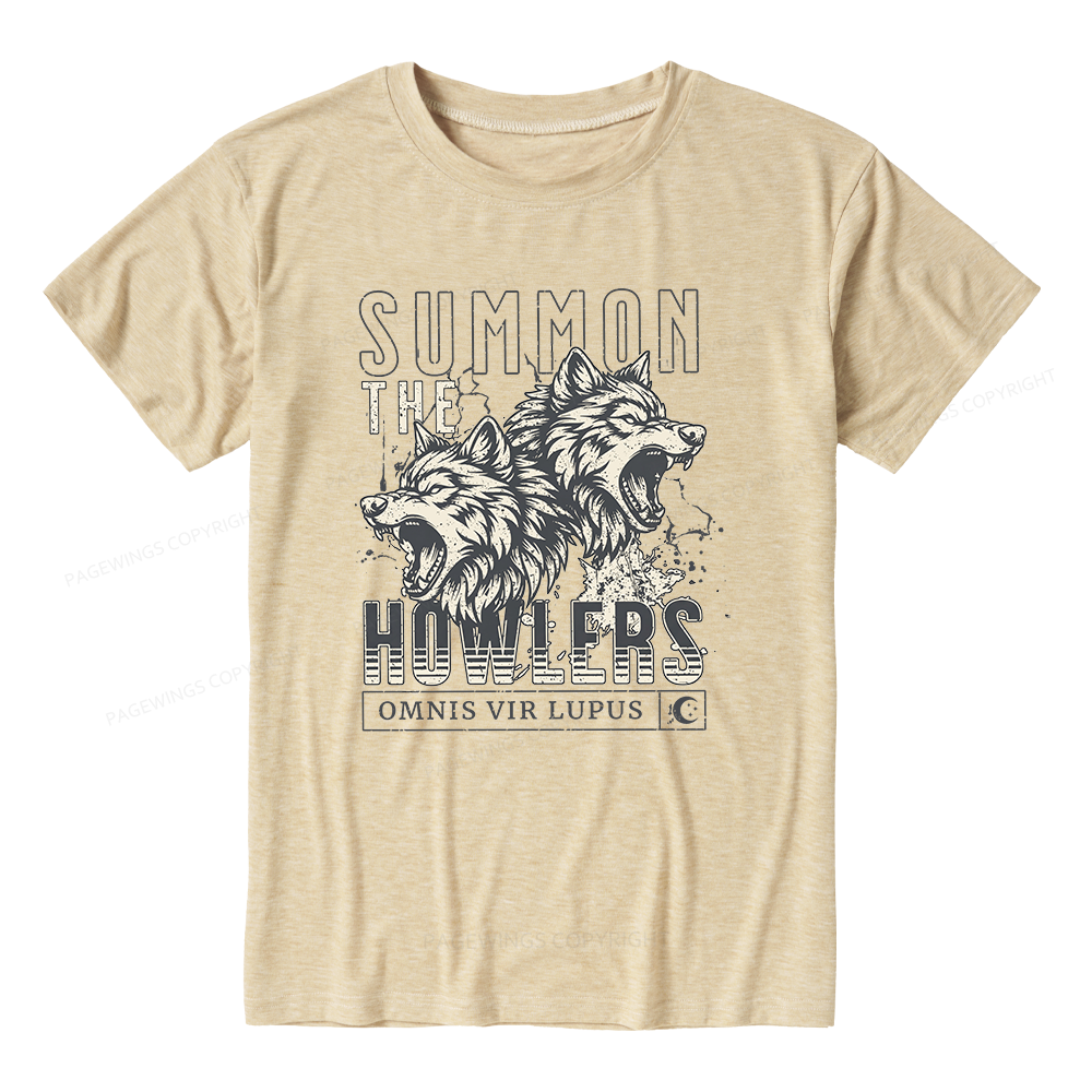 Pagewings Soft Summon The Howlers Unisex Heather T-Shirt