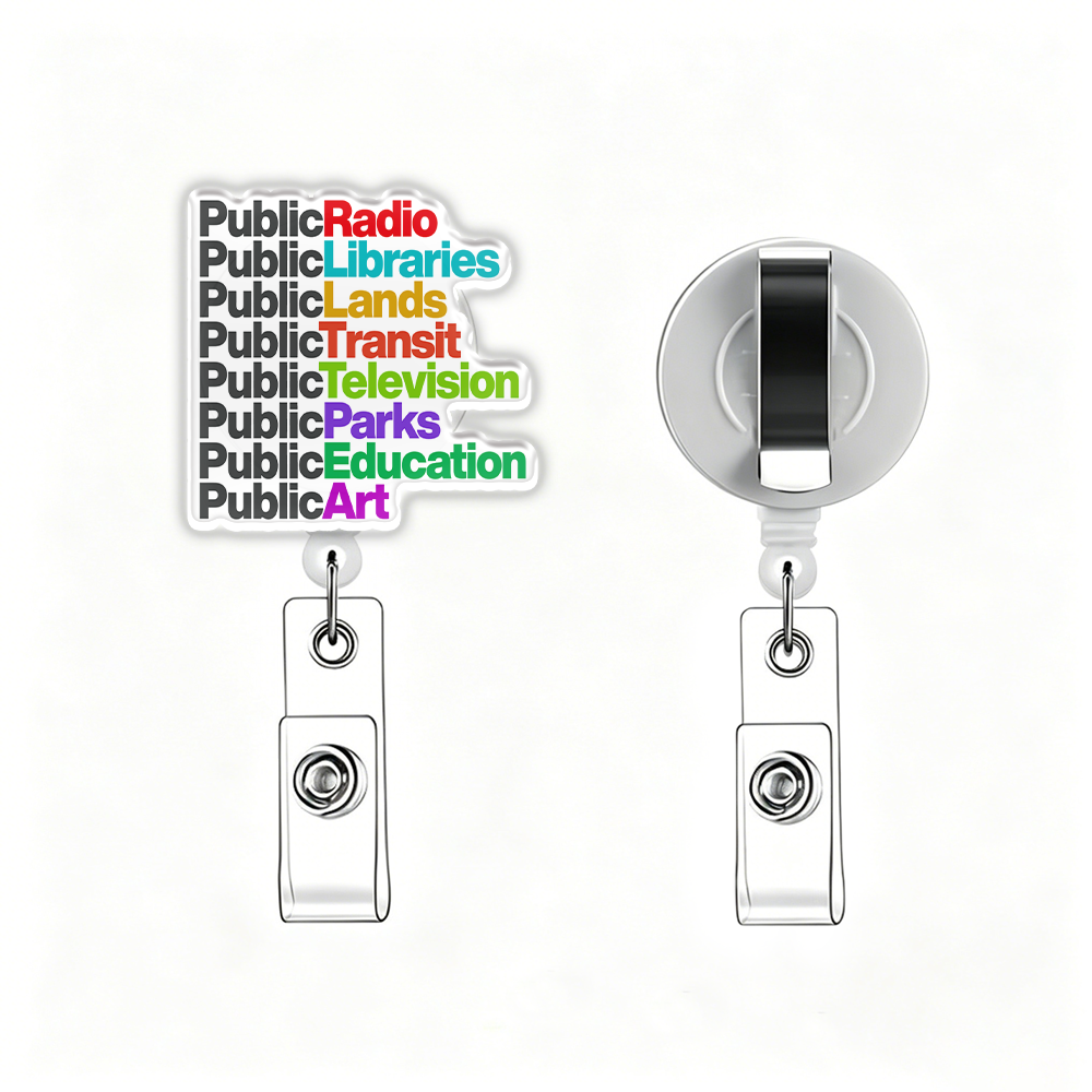 Pagewings Public Libraries Acrylic Badge Clip