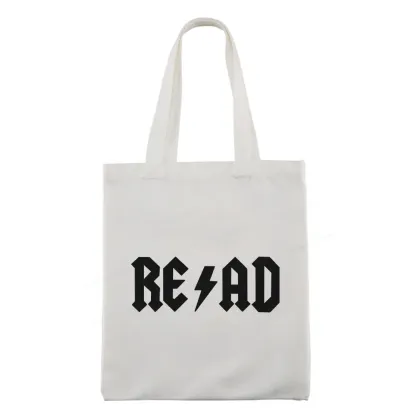 Pagewings Read Back In The Library "Rock And Roll" Tote Bag