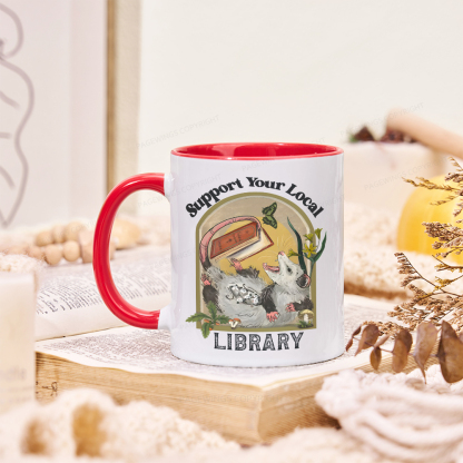 Pagewings Library Readers Make Leaders Jersey Short Sleeve Tee Mug