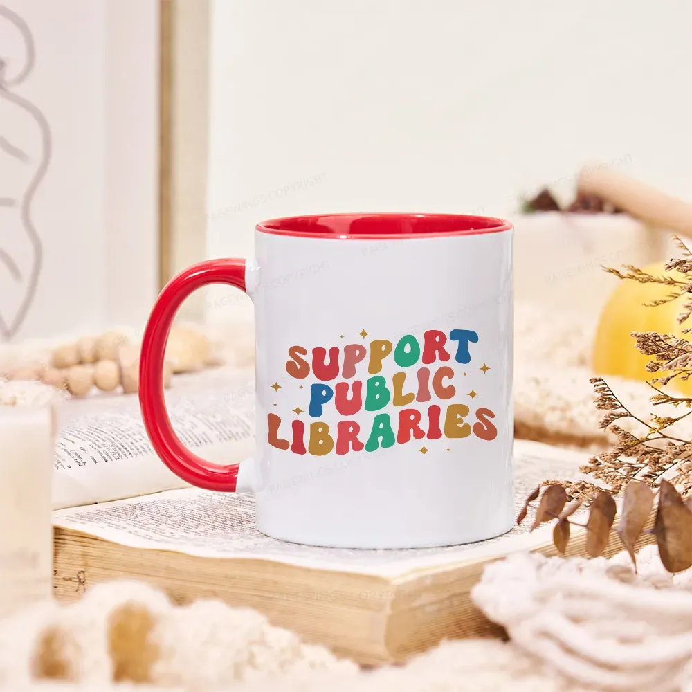 Pagewings Public Library Sweatshirt Mug