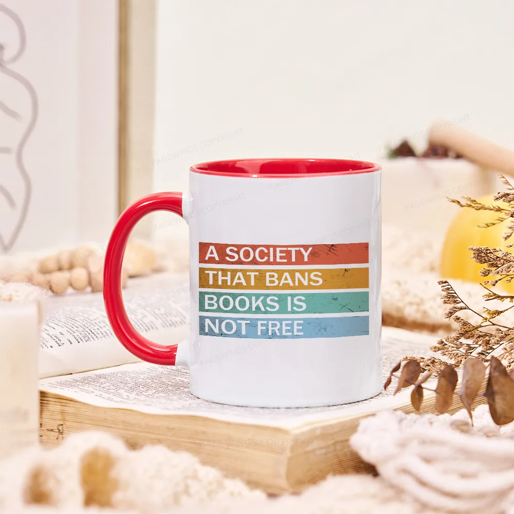 Pagewings Banned Books Shirt, Read Banned Books Mug