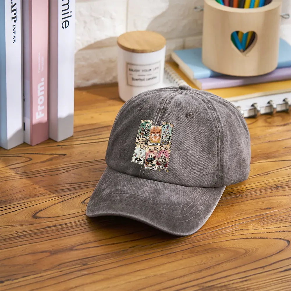 Pagewing Book Lover Gift, Bookish Gift Washed Cap
