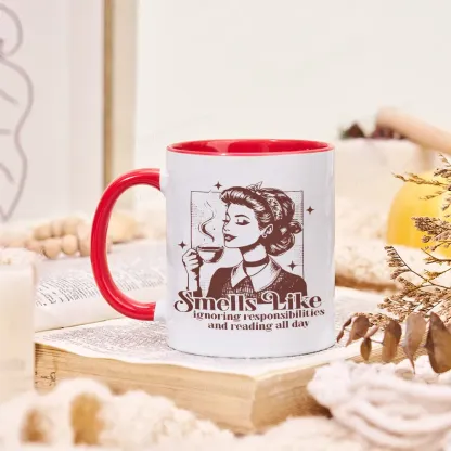 Pagewings Ignoring Responsiblities And Reading All Day Mug