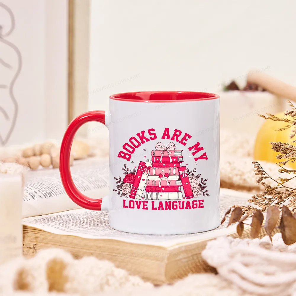 Pagewings Books Are My Love Language Mug