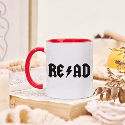 Pagewings Read Back In The Library "Rock And Roll" Mug