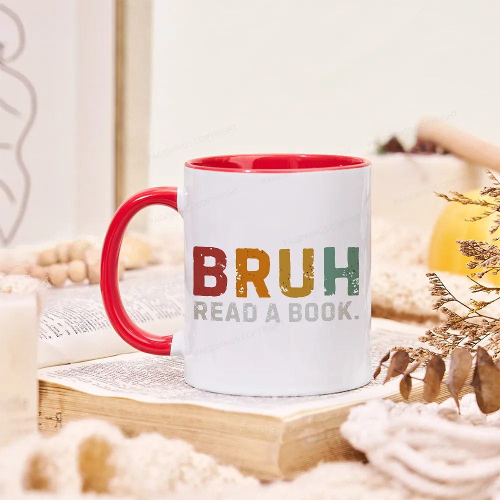 Pagewings Read A Book Bruh Mug