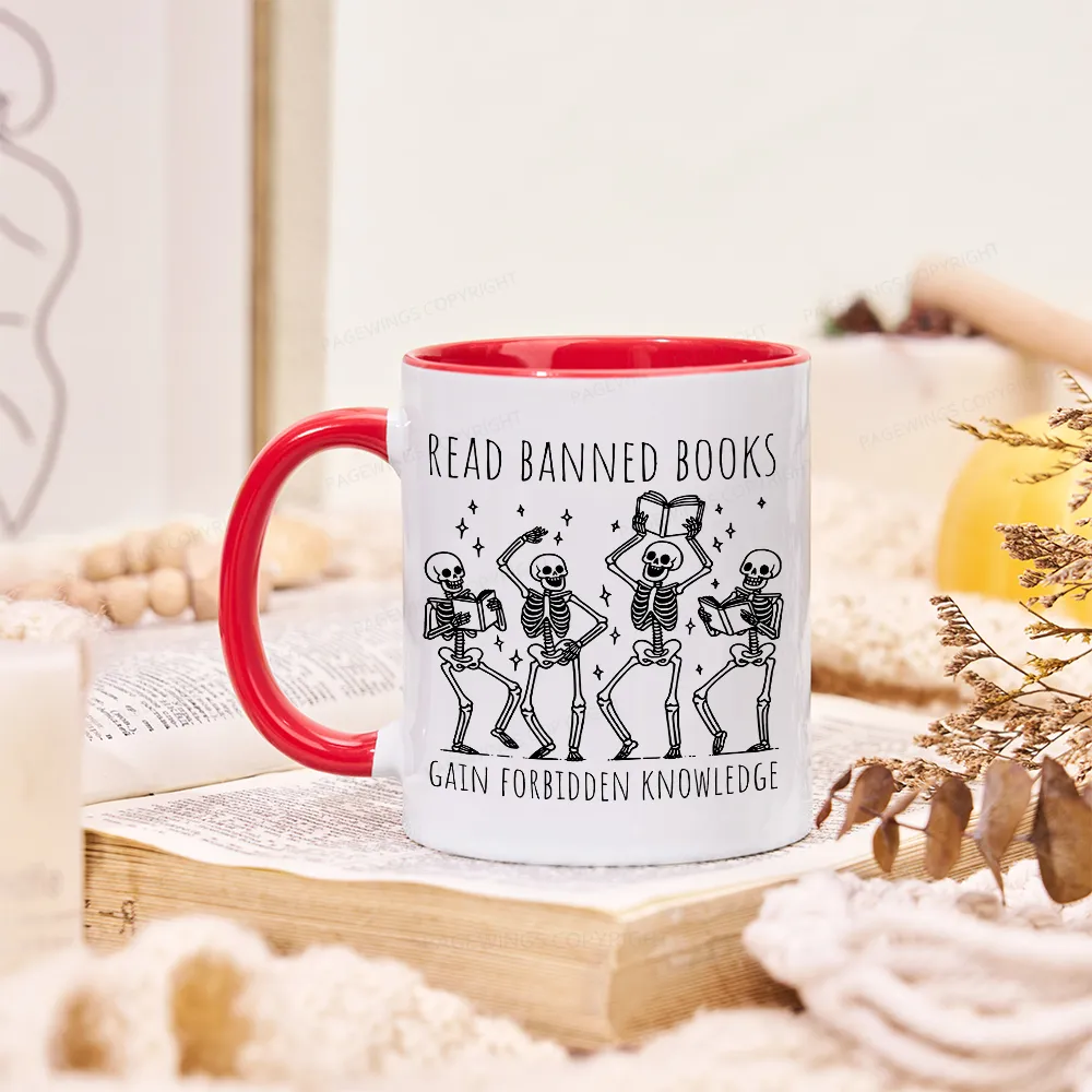 Pagewings Reading Books Tee Book Lover Gift Mug