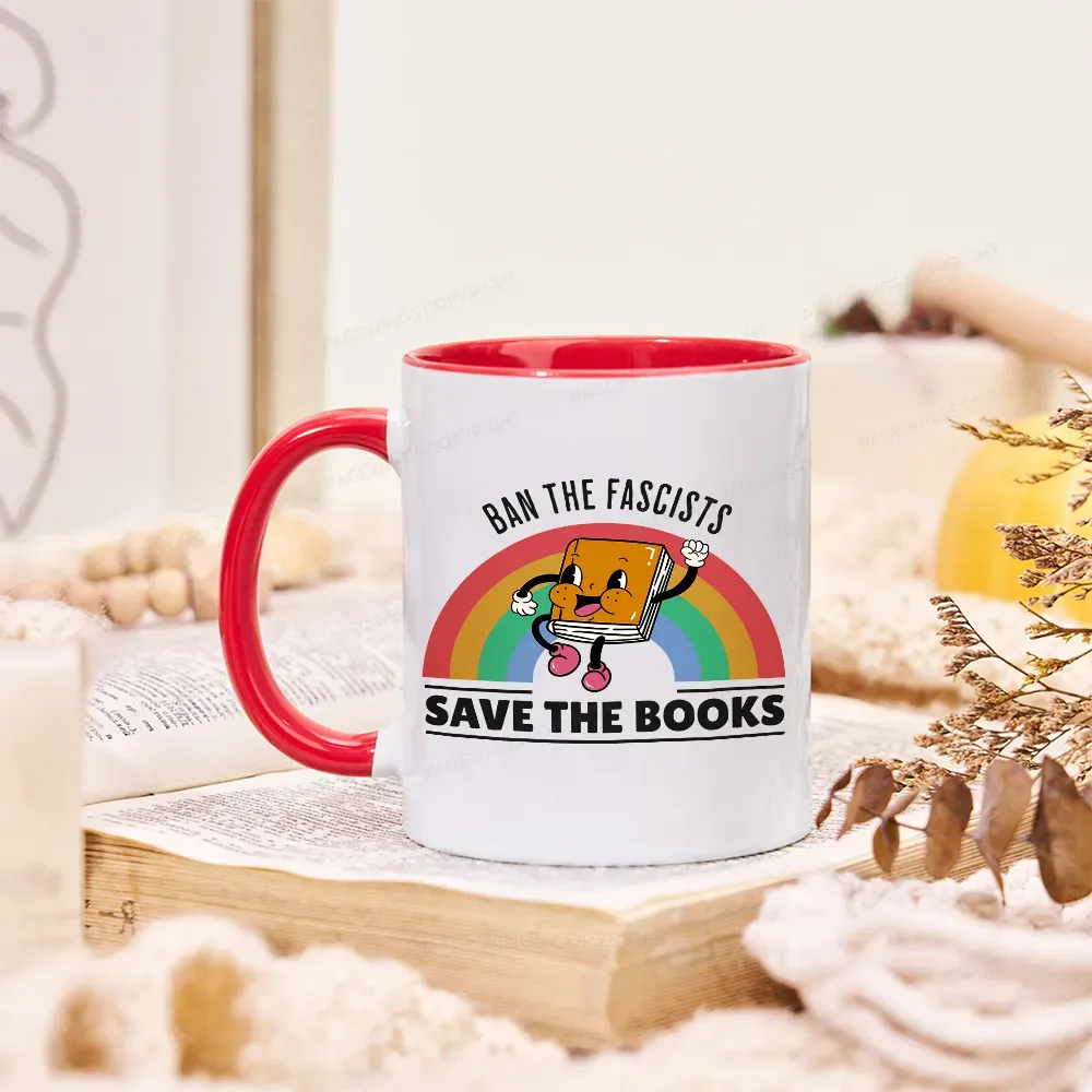 Pagewings Ban The Fascists Save The Books Mug