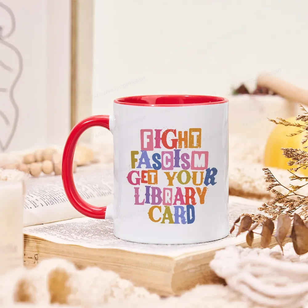 Pagewings Get Your Library Card Mug