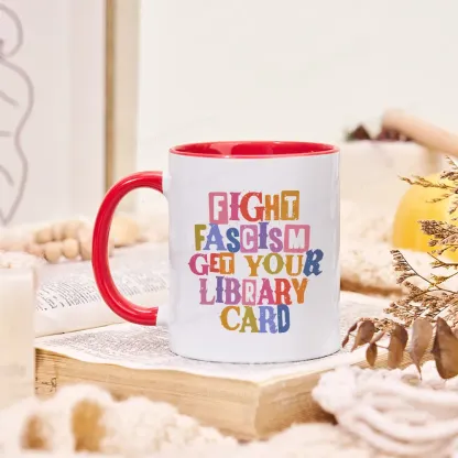Pagewings Get Your Library Card Mug
