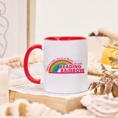 Pagewings Reading Rainbow Mug