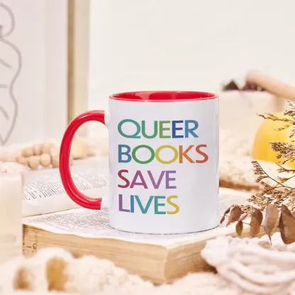 Pagewings Queer Books Save Lives Mug