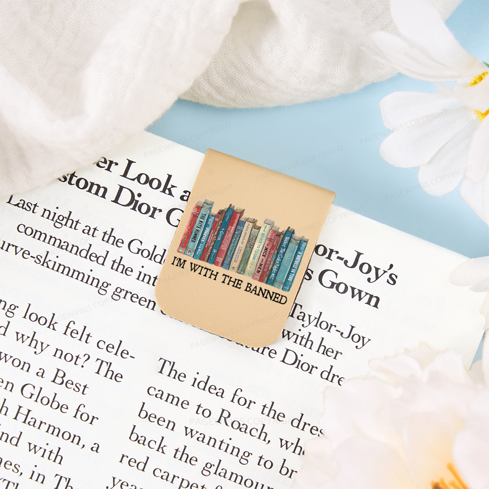 Pagewings I'm With The Banned Feathers Quotes Magnetic Bookmark