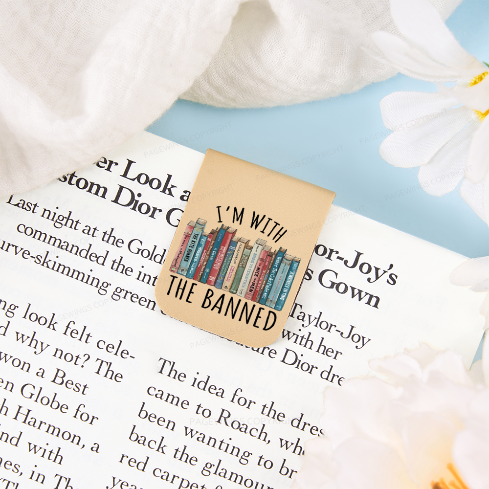 Pagewings I'm With The Banned Feathers Quotes Magnetic Bookmark