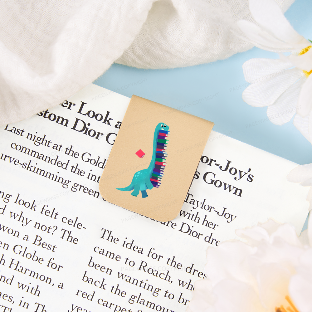 Pagewings Book Dinosaurs Feathers Quotes Magnetic Bookmark