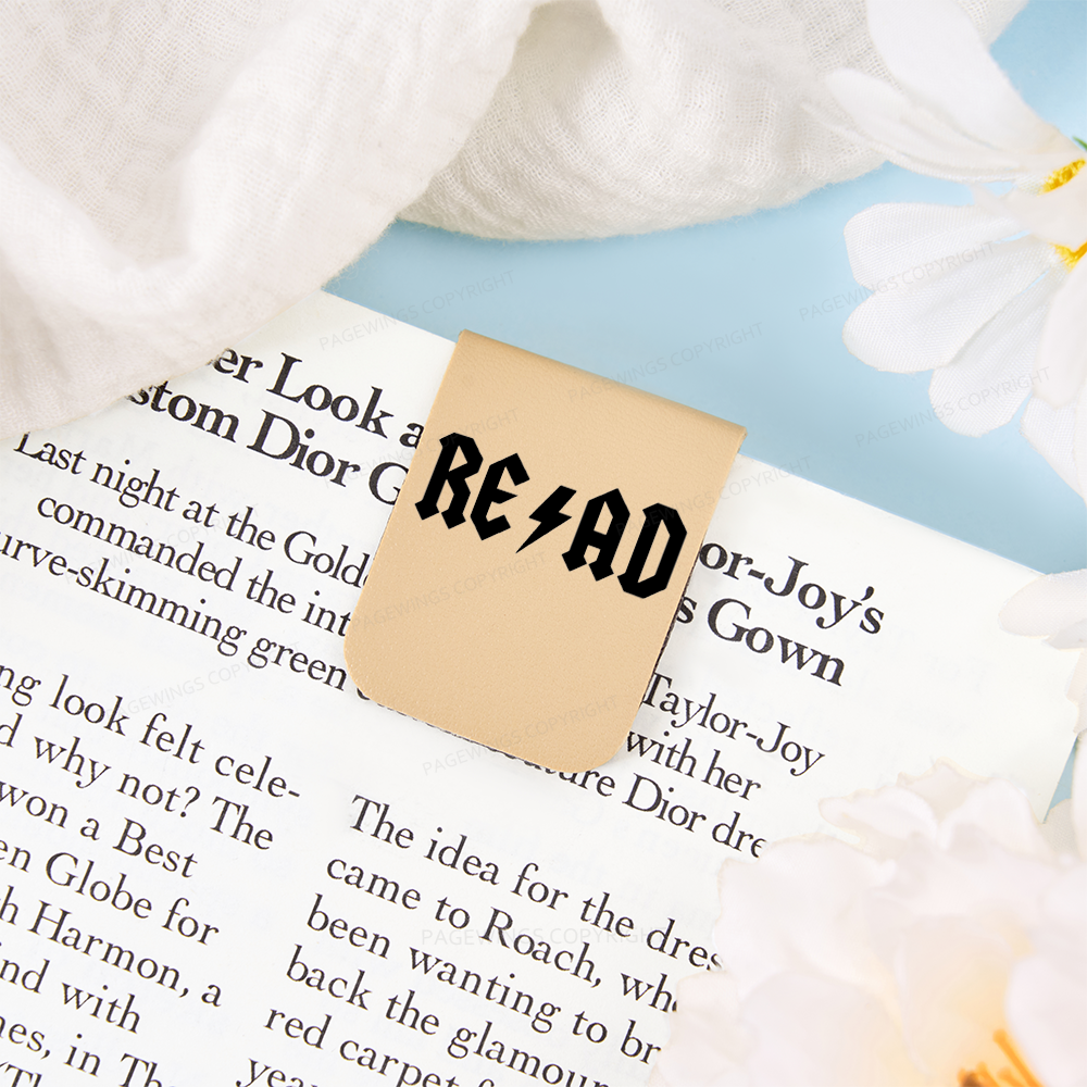Pagewings Read Back In The Library "rock And Roll Feathers Quotes Magnetic Bookmark