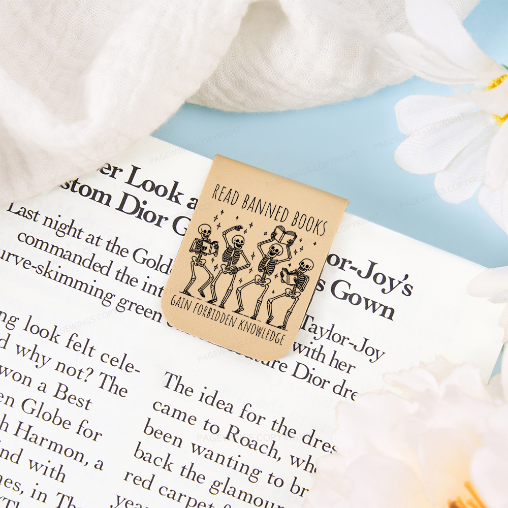 Pagewings Reading Books Tee Book Lover Gift Feathers Quotes Magnetic Bookmark