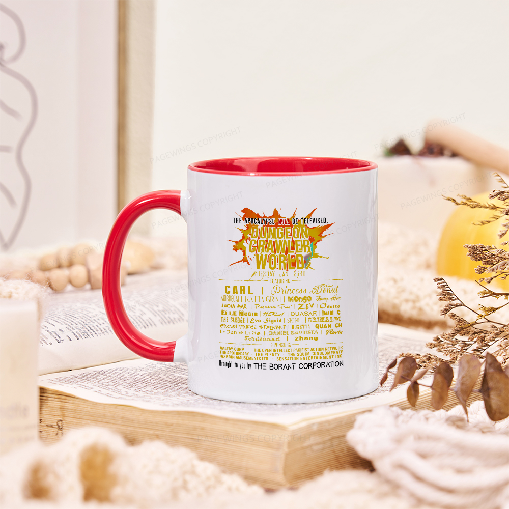 Pagewings Dungeon Crawler World Tour Mug