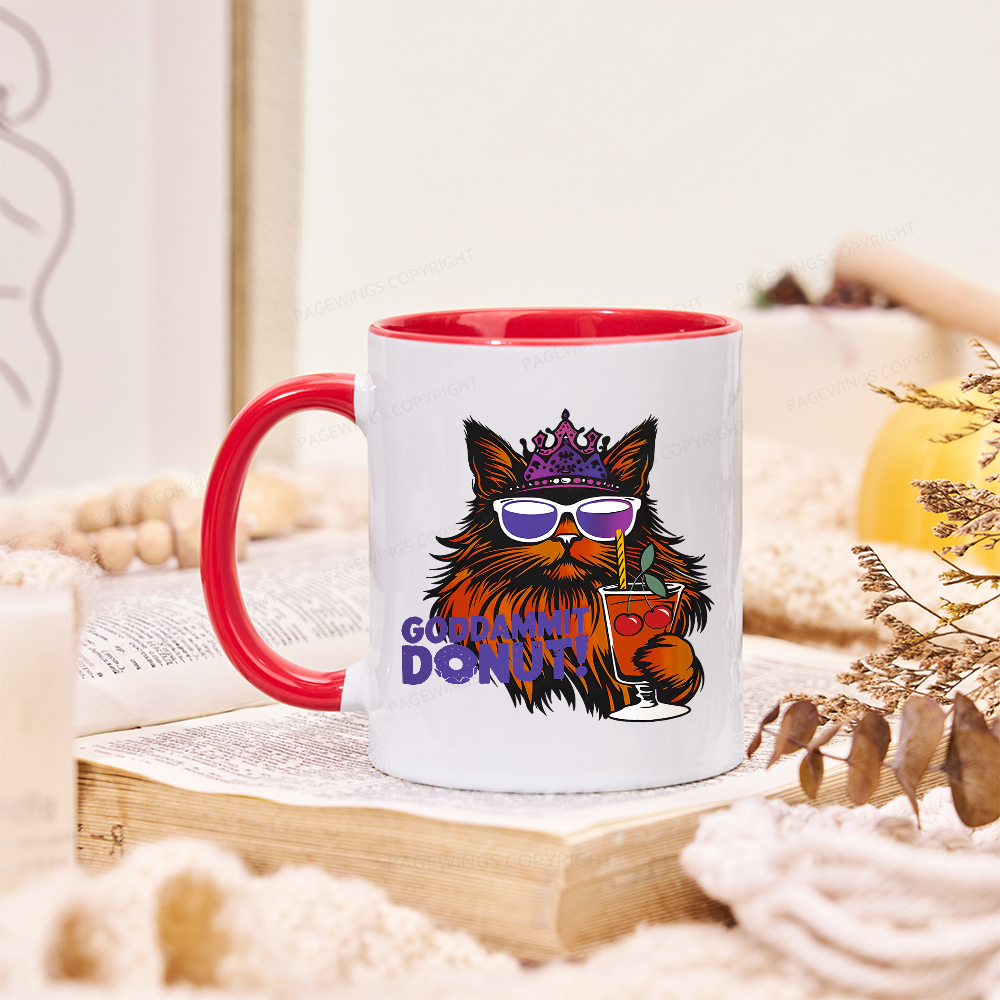 Pagewings Goddammit Donut Mug