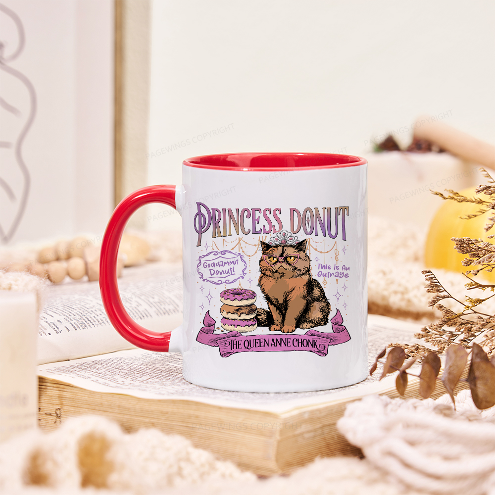 Pagewings Princess Donut Mug