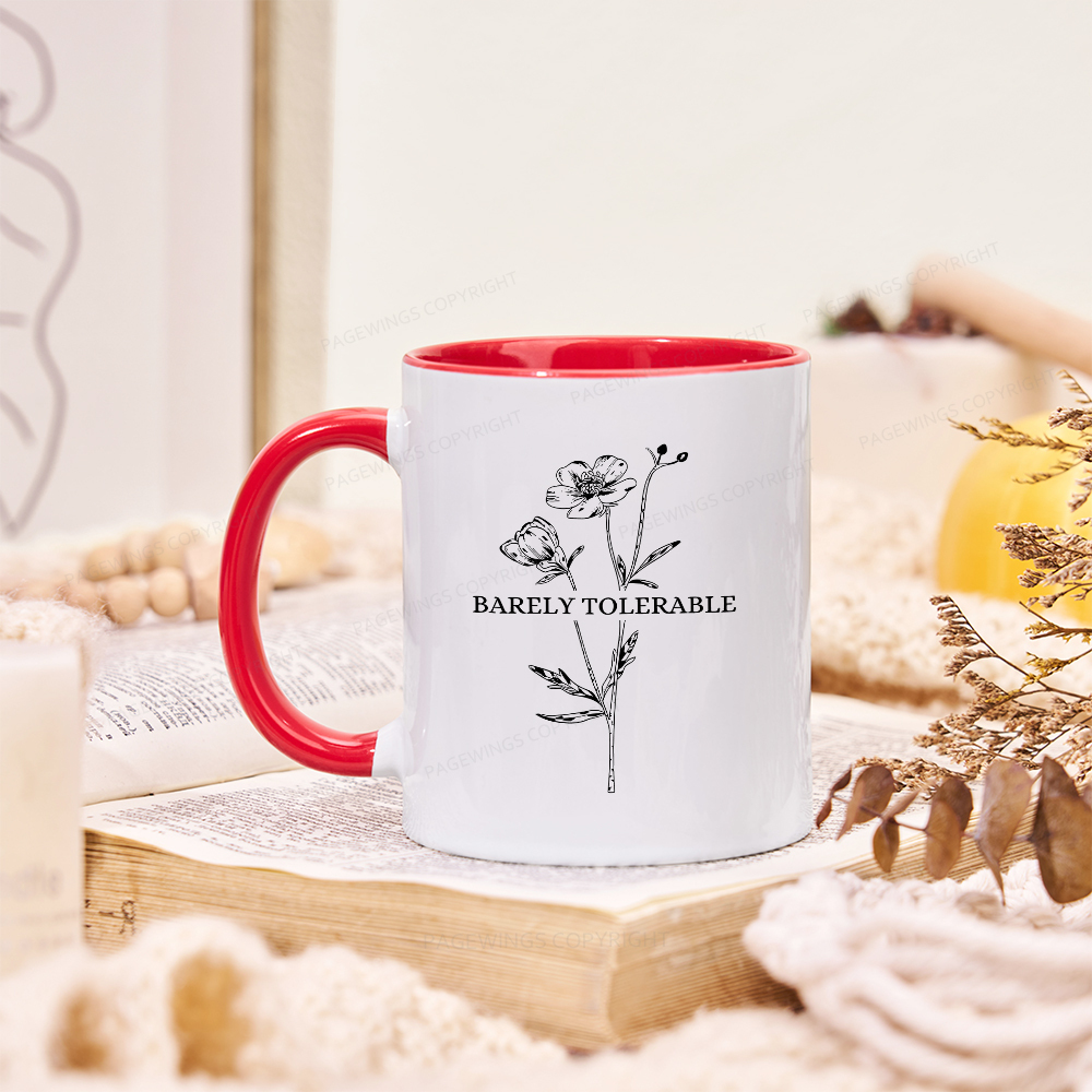 Pagewings Barely Tolerable Mug