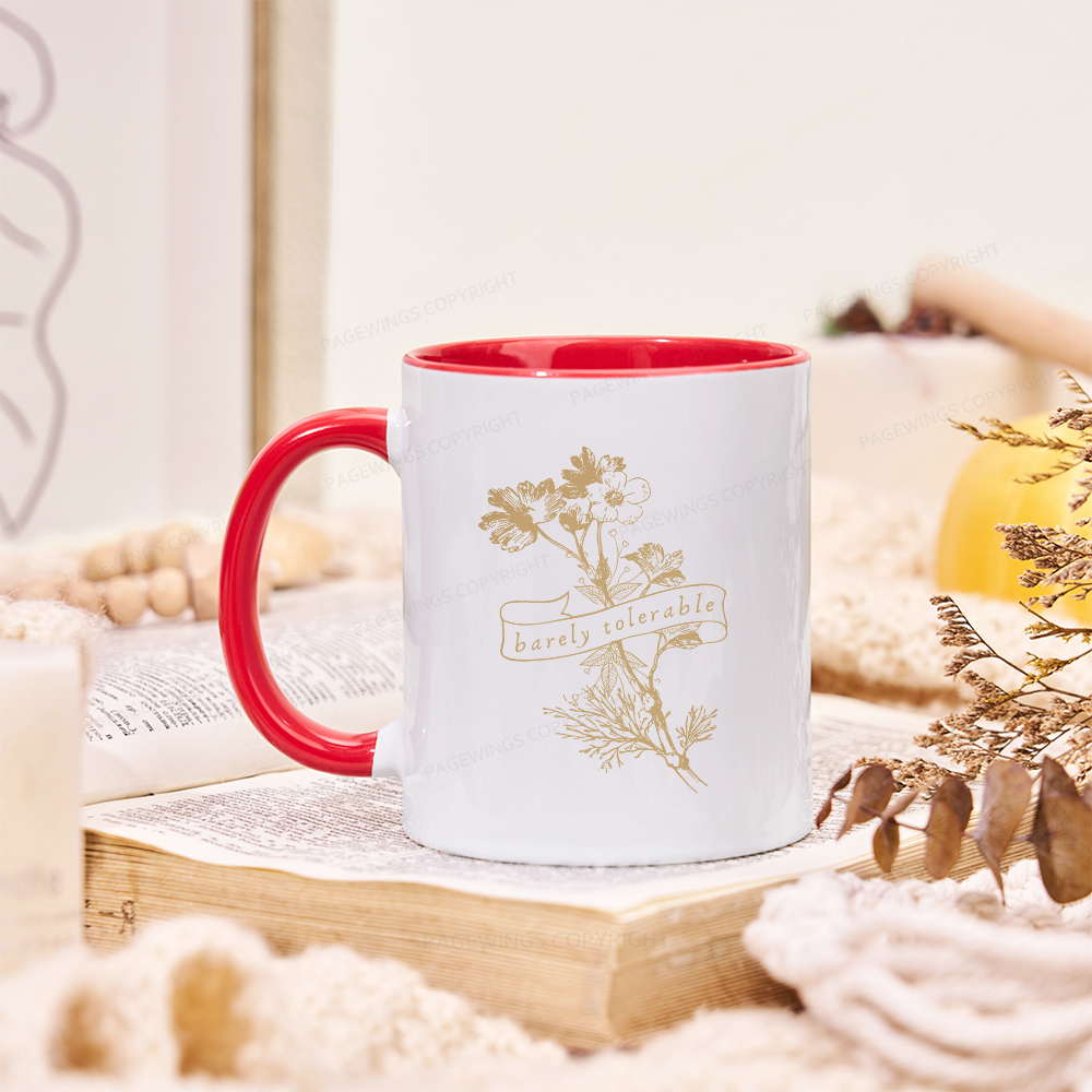Pagewings Barely Tolerable Mug
